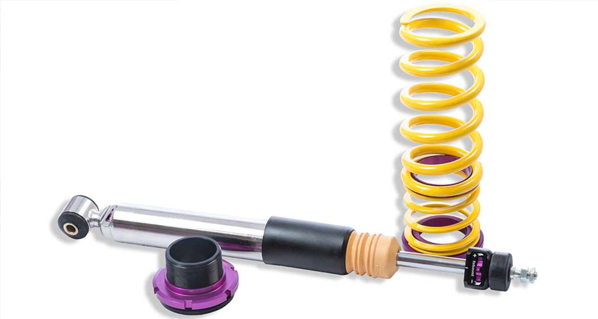 The compression and rebound forces can be adjusted separately directly on the damper.