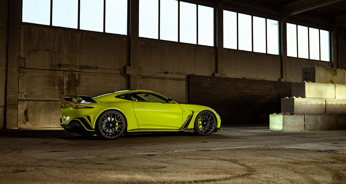 We were lucky enough to equip one of the few V12 with our KW coilover spring kit
