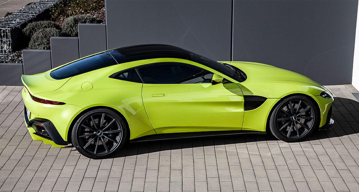 Our springs influence the driving characteristic of the Aston Martin Vantage V8
