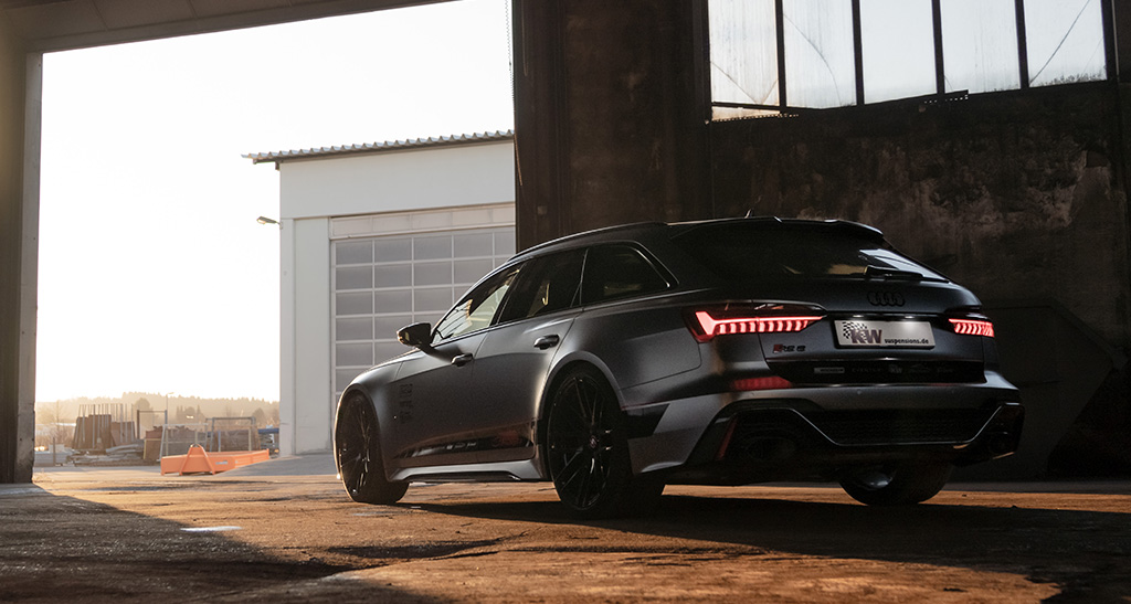 For the new 2020 Audi RS6 Avant (C8, Type F2) KW automotive has developed height adjustable springs