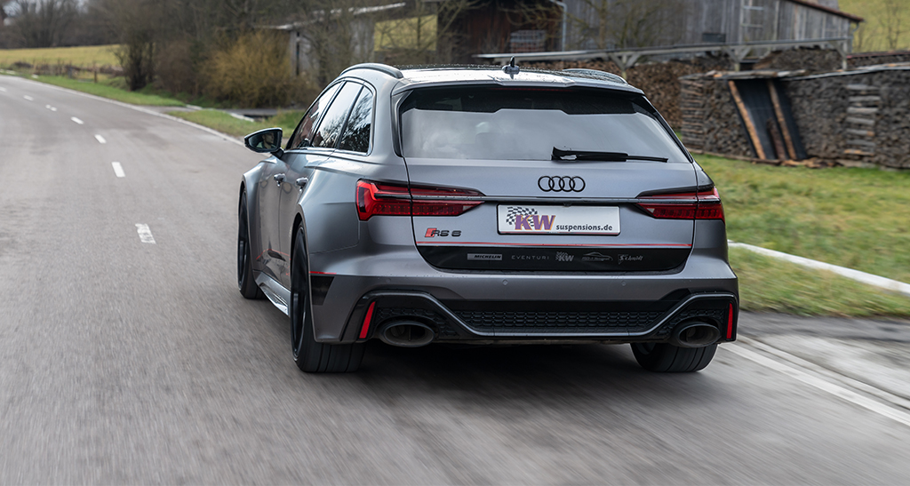 For the new 2020 Audi RS6 Avant (C8, Type F2) KW automotive has developed height adjustable springs