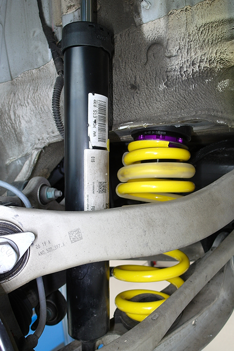 At the rear axle adjustment is the adjustment range between 5 – 25 millimeters.