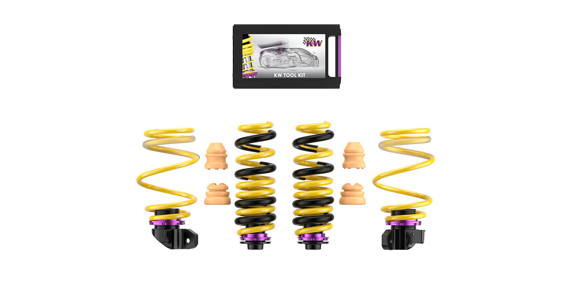 The scope of delivery of our KW coil springs for the BMW M2 (G87)