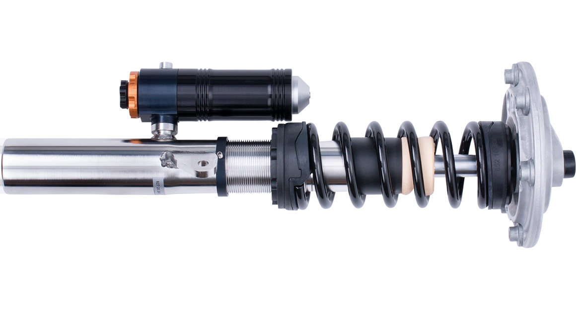 The KW variant 4 coilover suspension used on the M4 GTS proved that increased driving dynamics and driving comfort for everyday use were no longer mutually exclusive thanks to a multi-way adjustable damper valve technology.