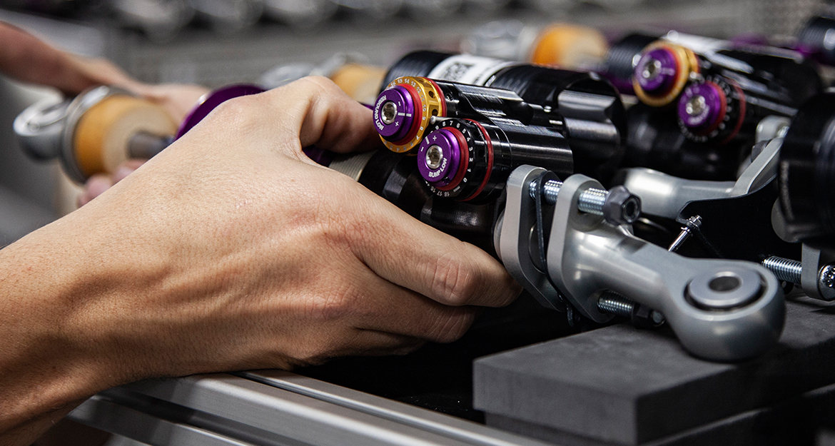 This is why BMW Motorsport, for example, relies on our KW coilover suspension applications with 5-way, 4-way, 3-way, and 2-way adjustable racing shocks or with a fixed pre-configured damper setup as homologated series development for selected race cars.