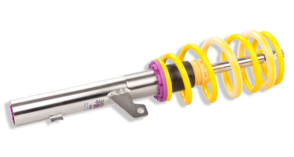 The KW Variant 1 dampers manufactured at KW do not have adjustable compression and rebound valves.