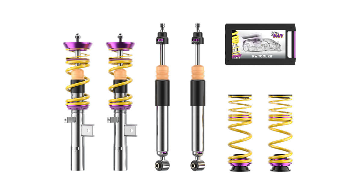 Scope of delivery for Hyundai i30 N coilovers (KW V3)