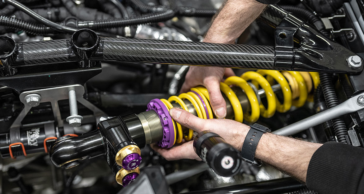 The coilover kit always comes with parts approval