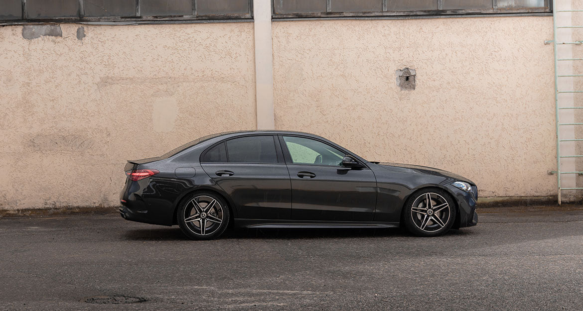 The C-class has been around since the early 1990s. At that time, the so-called Baby Benz – the Mercedes 190 W201 – was popular for its compact appearance. Today, the C-class is way more spacious.