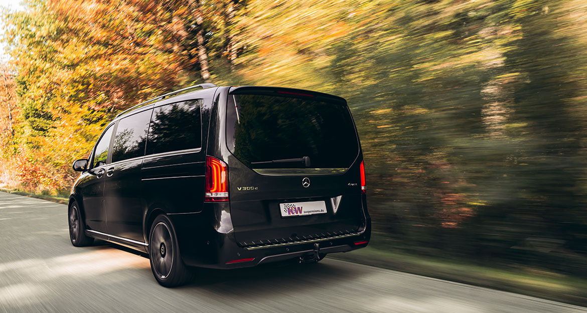 Several different design packages and equipment options are possible in the Mercedes V-class, which simplifies the everyday life of the driver