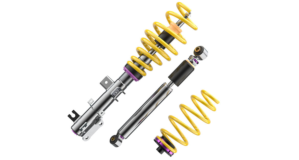 Our retail partner reported that the Mercedes-Benz van with KW V3 Leveling inside has much more traction on the road and enables a safer driving experience