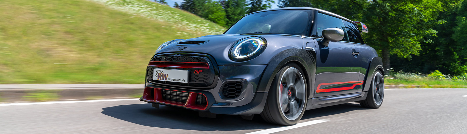 KW automotive has also developed the KW coilovers Variant 1, Variant 2 and Variant 3 for special models such as the MINI John Cooper Works GP3.