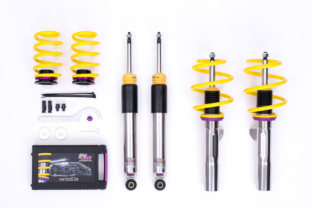 KW street performance coilovers for a Mini