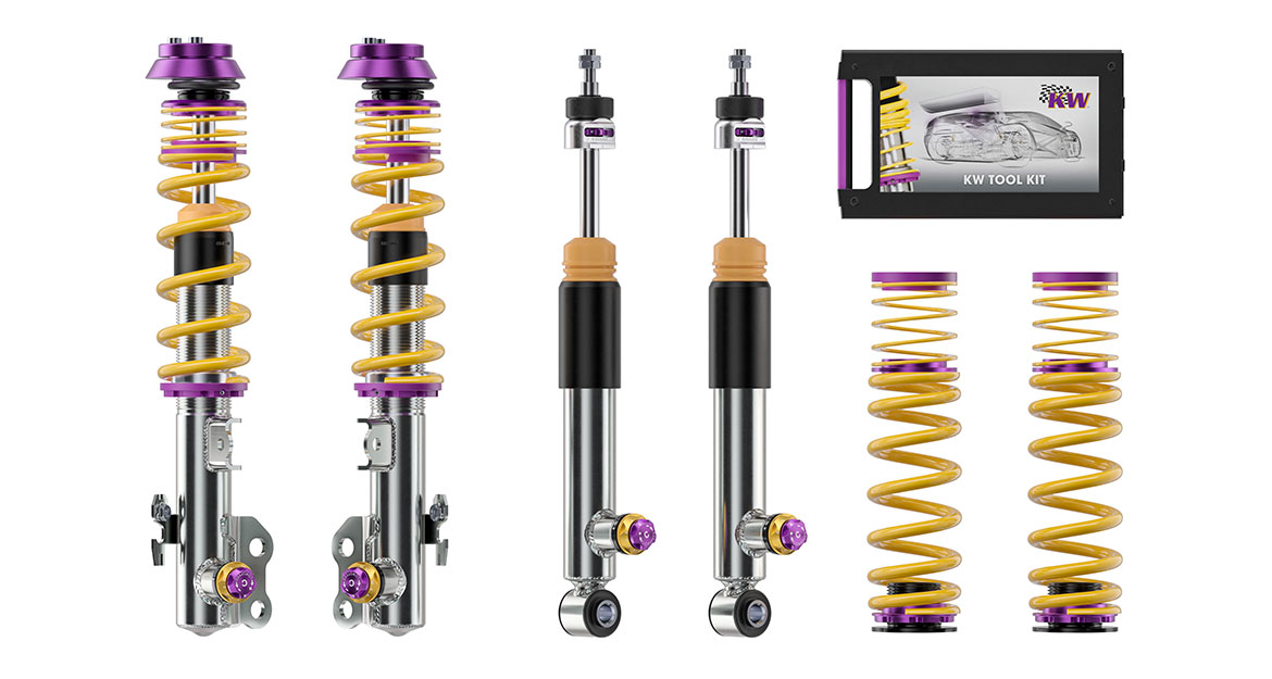 KW Clubsport suspensions also dispose of damper and adjustment technology from the world of motorsports.