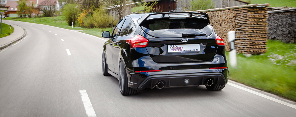 KW coilovers in a Ford Focus RS III (DYB)