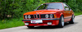 KW coilovers in a BMW 6-series (E24)
