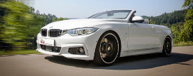 KW coilovers in a BMW 4er