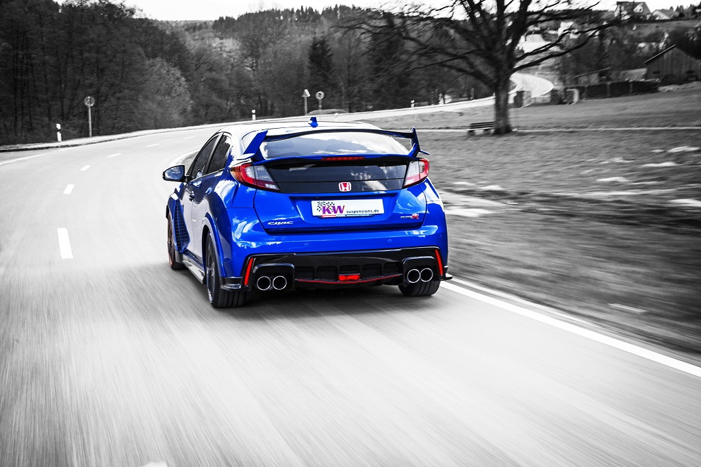 KW Clubsport and Variant 3 coilovers in a Honda Civic Type R