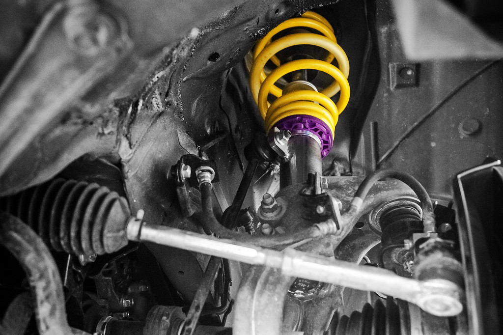 KW coilovers in a Honda Civic Type R